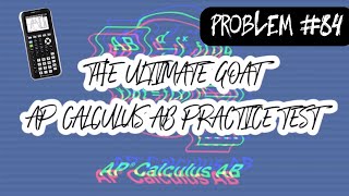 The Ultimate GOAT AP Calculus AB Practice Test: Calculator Problem #84 (Local Extrema)