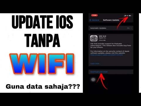 Cara update ios tanpa wifi - (TUTORIAL)