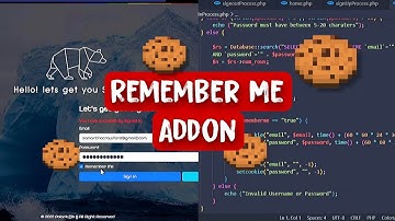 4 Develop a remember me add-on for sign in process