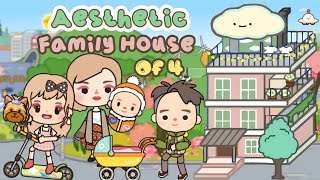 Miga World AESTHETIC🪴 FAMILY HOUSE Design | Aesthetic house for family of four | Miga town |tocaboca