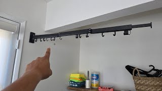 Retractable Clothes Drying Rack, Wall Mounted Foldable |QUICK OVERVIEW|