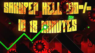 (Fastest Completion?) Sakupen Hell 100% in 18 Minutes // Extreme Demon