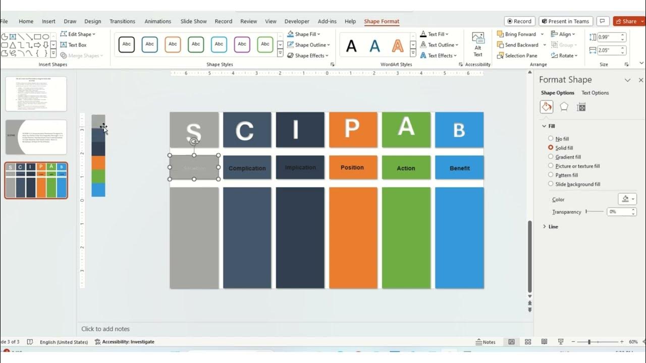How to Create New Power Point Presentation using Merage Shape and Some ...