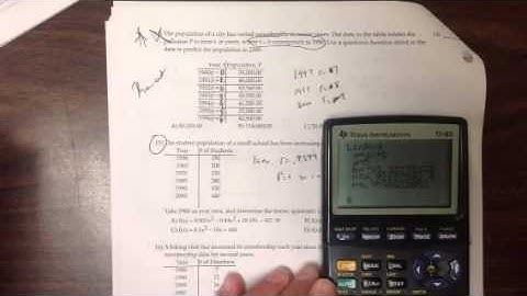 3-21-16 linear, quadratic, cubic, quartic equation of best fit