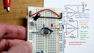 Step By Step Fading On Off LED Using 2 Op Amps Dual LM358