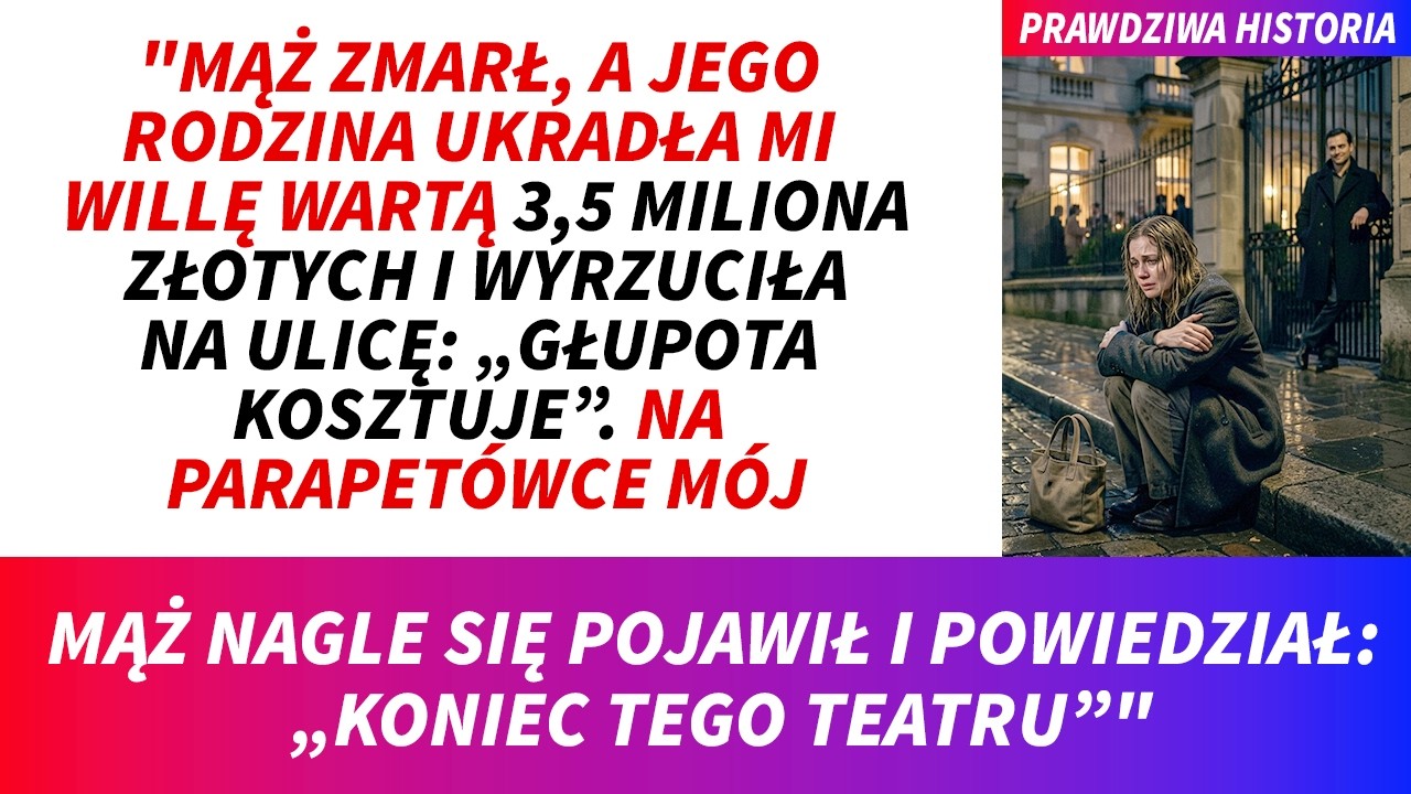 Tej nocy, gdy ostatni goście wyszli, a brama willi się zamknęła, moja teściowa ściągnęła żałobną chustę i powiedziała zimno: „Usiądźmy. Porozmawiajmy o domu”. To było trzy dni po śmierci męża....