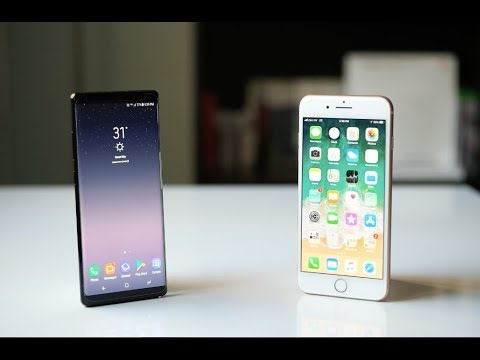 مقارنة ايفون ٨ بلس و سامسونج جالكسي نوت ٨ iPhone 8 plus Vs Note 8