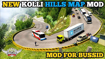 NEW KOLLI HILLS MAP MOD IN BUS SIMULATOR INDONESIA || HILLS MAP MOD FOR BUSSID || #bussid