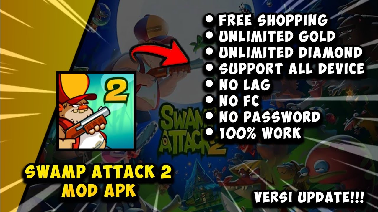 SWAMP ATTACK 2 MOD APK [ NO PW ] VERSI