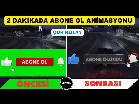 YOUTUBE ABONE OL BUTONU ANİMASYONU YAPMA ÇOK KOLAY