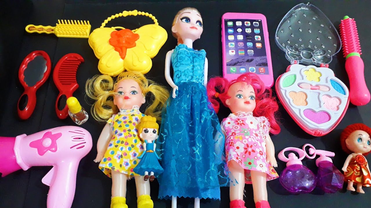 Unboxing  Amazing Collection Of Hello Kitty Barbie Doll Makeup Toys ||ASMR 