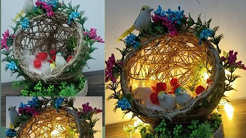 Jute craft ideas|Diy Birds nest|Diy Home decoration|Bird House for Christmas decorations#diy#craft