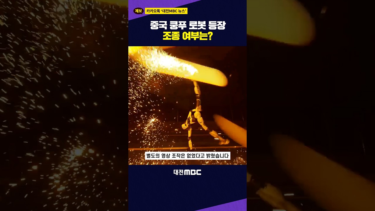 #shorts 중국 쿵푸 로봇 등장 조종 여부는? 썸네일