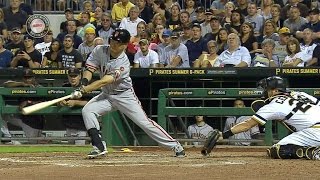 SF@PIT: Aoki knocks in Blanco with a base hit to left