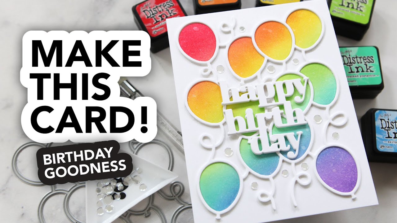 Super fun birthday greeting card! (and actually not too hard to make!)