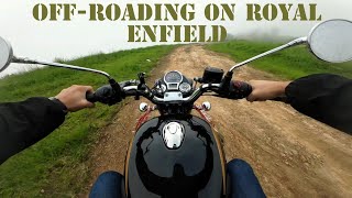 Off-Roading On RE Classic 350 | Motorcycle ASMR | Pure engine sound only |