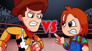 WOODY VS CHUCKY  - Cartoon Rap Battles ( Toy Story 4 vs Child's Play )