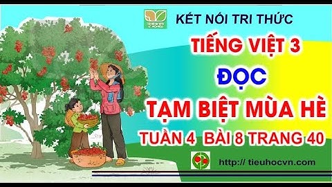 Tiếng Việt 3 Kết nối | Tuần 4 Bài 8 Đọc: Tạm biệt mùa hè | Trang 40