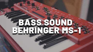 Bass Sound with Behringer MS-1 | Analog SH-101 Style Synth Bass (No Talking)