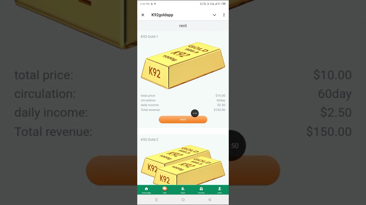 K92goldapp REVIEW | Tody New Best Long Term USDT Money Making Platform | Best Way