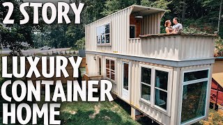 LUXURY Shipping Container Home Airbnb tour!