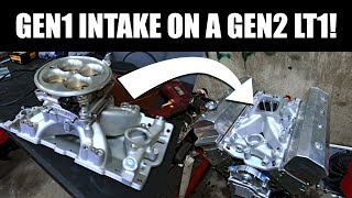 Gen2 LT1 single plane EFI intake conversion. The entire DIY process with hand tools.