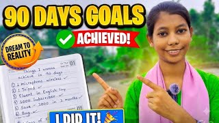 Day 21🔥 | I Achieved My 90-Day Goals! 😳 Here's What I Learned☺️💗✨️