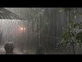 Within 3 Minutes You Will Sleep Instantly with Heavy Rain & Thunder on a Tin Roof in Forest at Night
