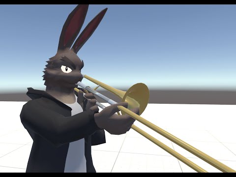 VRChat向けトロンボーン演奏ギミック付きアバター