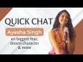 Ayesha singh for a quick chat with mestarlet entertainment