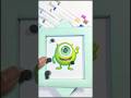 Michael Wazowski amazing cardboard puzzle game 🧩 #kpop #drawing #art #smart #funny