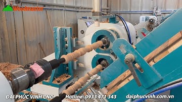 Máy Tiện 2 Trục Nạp Phôi - Chân Cầu Thang - Woodmaster - WM-1500A2