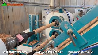 Máy Tiện 2 Trục Nạp Phôi - Chân Cầu Thang - Woodmaster - WM-1500A2