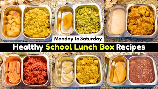 6 Healthy School Lunch Box Recipes for Kids | Monday to Saturday Meal Ideas | Lunch Box Recipes