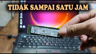 Tidak sampai satu jam aplikasi dan OS windows sudah pindah ke SSD baru yang lebih kenceng. screenshot 2