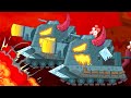 Angry tank VS kind tank. Monster Truck animation. Cartoon about tanks. World of tanks animation.