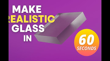 Make Realistic Glass in Blender in 60 Seconds | #blendergameengine #blender3d #tutorial #60s