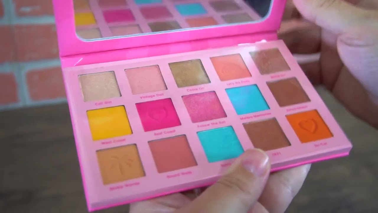 Colourpop Malibu Barbie Shadow Palette! 15 Shade Shadow Palette New in Box Full Size