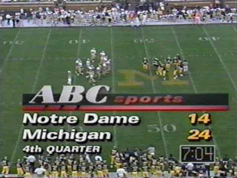 1991: Michigan-24 Notre Dame-14 (PART 2)