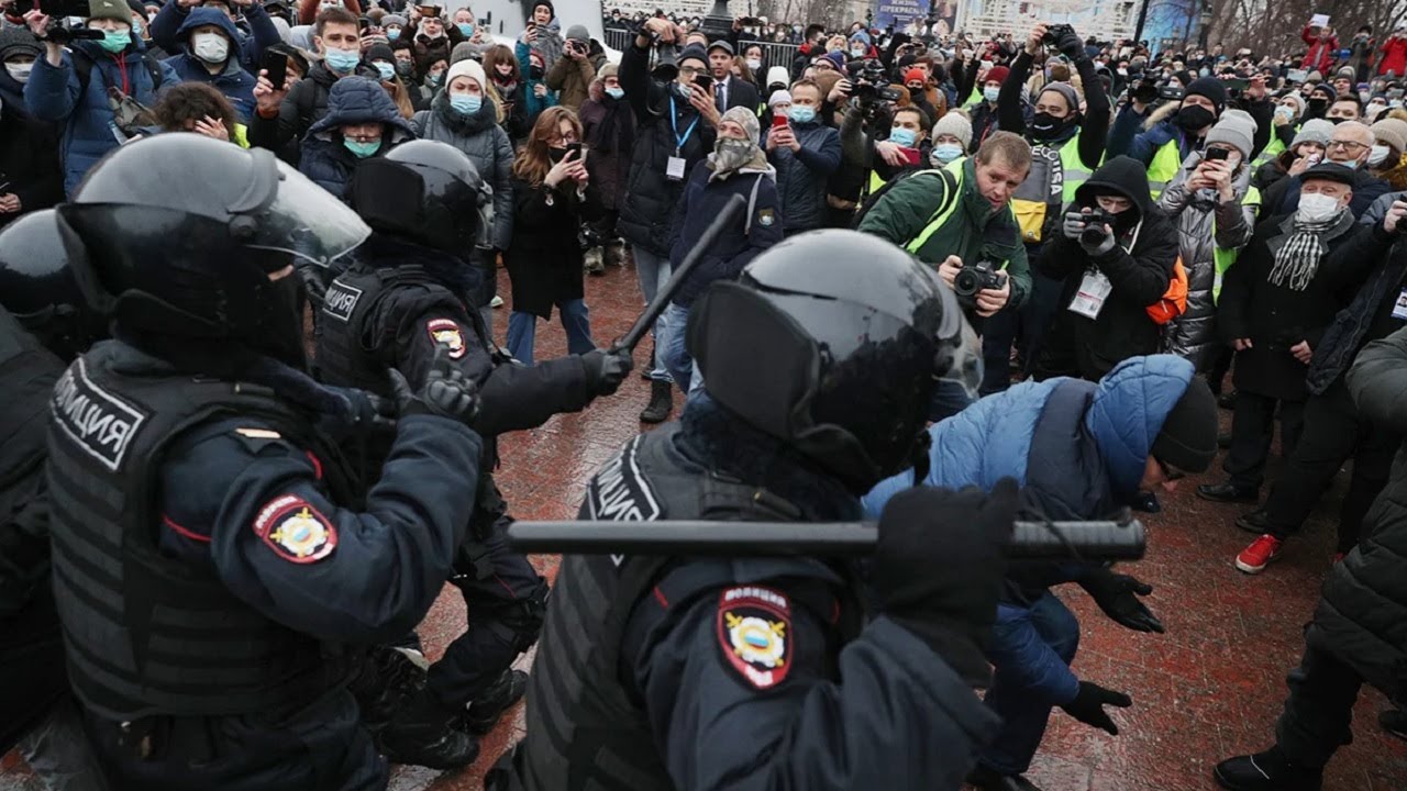 Несанкционированный митинг в москве