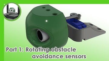 Meet MYRO - 3D printed robot part 1 - Rotating ultrasonic obstacle avoidance sensors
