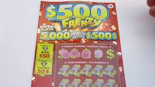 $500 Frenzy Scratchcard - Instant Scratch Card OLG