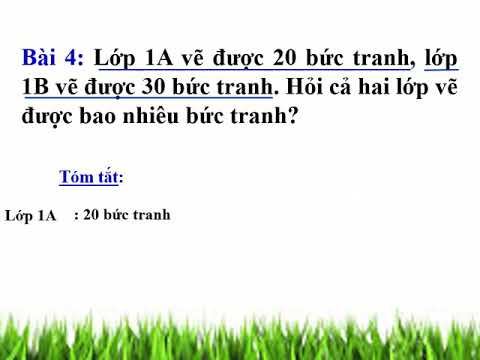 Video Bài giảng Toán lớp 1 - Tuần 25