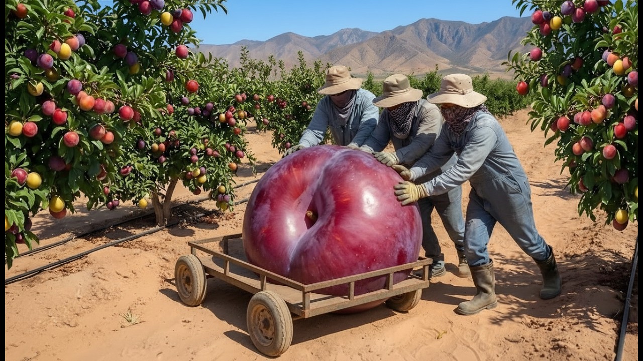 Growing Giant Plums in the Middle of the Desert 🍑🏜️ | Full High-Tech Process