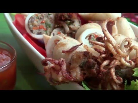 อาหารอาเซียน Vietnam ปลาหมึกยัดไส้ทอด