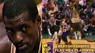 Michael Cooper's Best Clutch Block in the Playoffs vs Seattle Supersonics 1987 DPOY
