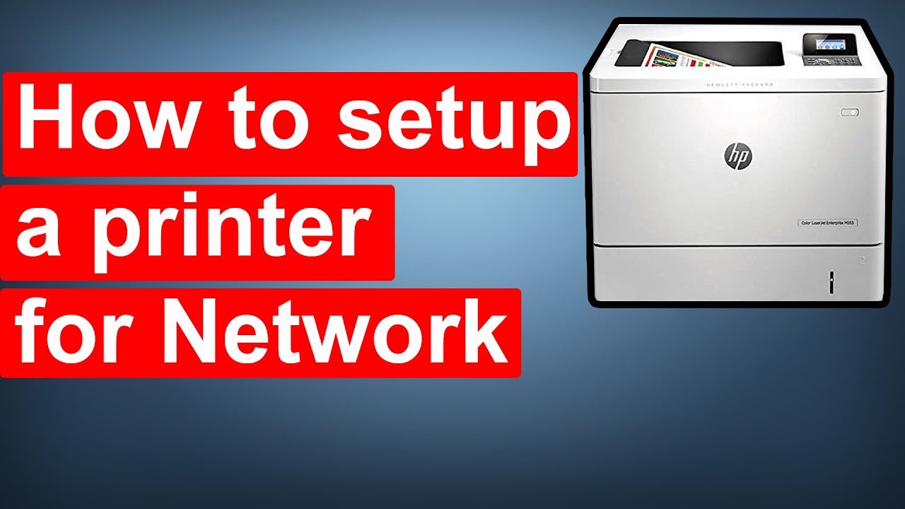 hp p2055dn network setup