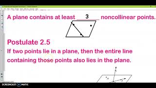 2-5 Postulates & Proofs