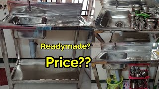 Readymade sink for kitchen | readymade sink with stand | sink design | stainless steel sink
