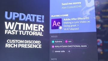 How To Get A Custom Discord Rich Presence (w/ Timer) September Update